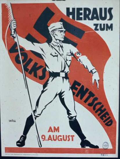 wojna w plakacie - WW2.Hitler.Nazi poster - Heraus zum Volksentscheid 1931.Cien.jpg