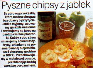 dania różne - Chipsy z jabłek.JPG