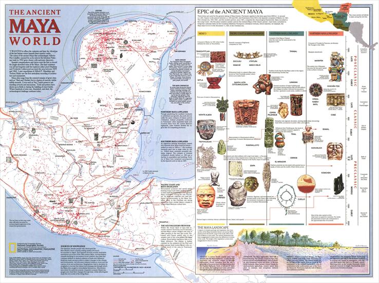 Mapy National Geographic. 538 map. Wysoka jakość - North America - The Ancient Maya World 1990.jpg